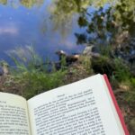 Grace Caroline Currey Instagram - happy places: feeding ducks, quiet days with pals, dance with mama, love notes in coffee grounds