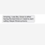 Grace Helbig Instagram - Went to Mexico with the best people and had the best time. It was so fun I was hardly on my phone. Refreshing! But here’s proof of travel in case you were worried I might be in a Mayan Riviera prison 🙃