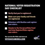 Gracie Gillam Instagram – Have you finished your checklist today? Today isn’t the last day to register, but there’s no time like the present! If we’re going to flip the Senate and win the Presidency, we need every eligible voter registered and at the polls. Check the link in my bio for a how-to from my friends at @votesaveamerica. #NationalVoterRegistrationDay 

**read the** Some states have later registration online and in person

Also really do consider volunteering with NextGen or Vote Save America. I’ve now done a phone bank, and a text bank, and it’s less scary than it might sound. I felt supported the whole time. And it’s exhilarating! 

But also, you don’t have to talk to strangers to make a difference. Make sure the people in your life have a plan for voting, and are informed about candidates all the way down the ballot.