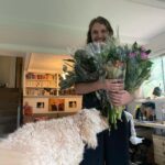 Gracie Gillam Instagram - A gathering of 2021 highlights! 1 - Nat surprising me with a fuck ton of flowers on my birthday as Talia gave me a tarot reading 2 - Making fried green tomatoes (grown in my garden) in Port Washington with Melissa, Tim, Milo, Ruby, Tom and Colette 3 - Ruby casts a sparkler spell on the 4th of July 4 - NYC for Talia’s birthday where they asked the driver to play his favorite music and we all sang Journey together 🎶 5 - A Virginia beach with my little cousins 6 - Giving my Mimi a facial while wearing her old outfit 7 - Evan and Asher play music during Evan’s birthday party 8 - Desert romp with my family as the dogs frolicked among the saguaro cactuses 9 - Popping a demi bottle of Champagne after Nat popped the question (with a gorgeous Fox and Stone raw emerald ring) 10 - Screenshot from the video Nat got of the proposal (which I won’t post here bc I didn’t know I was being filmed and it’s not PG throughout)