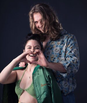 Gracie Gillam Instagram - Photos with @natjohnzang from our shoot with @avl.photographer ! This shoot was really fun. The same can be said of the last four   years with you Nat. Love you forever and all that.  @avl.photographer is great for headshots, couples photos and even pet photo shoots! 🐩. (Tagging @thirdmanrecords to bring attention to my White Stripes bandana)
