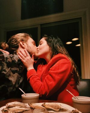 Gracie Gillam Instagram - “Non, je ne regrette rien. Ni le bien qu’on m’a fait, ni le mal, tout ça m’est bien égale. Car ma vie, car mes joies, aujourd’hui...ça commence avec toi!”
Sorry if the Edith Piaf is cheesy, but seriously, I regret nothing, not the good, not the bad, because it brought me to you. Four Valentine’s days down, and counting. ❤️❤️❤️❤️ I love you @natjohnzang, for many reasons, one of which is that you want to try cooking things we saw on Masterchef Jr.