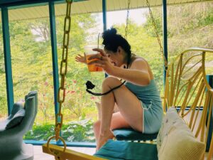 Gracie Gillam Instagram - I am finally a proud cyborg who can help you through your emotional and logistical conundrums from hundreds of miles away while still gesticulating wildly and holding an iced tea!