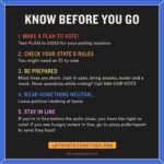 Gracie Gillam Instagram - Voting in person? Here's your checklist for the polls. Save this post and share with friends heading out! Link in bio for more voter info and what to do if you've already voted (including sending pizza to busy lines!). Let's go! #ElectionActions 💪