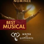 Grant Gustin Instagram - Congratulations to the company of WATER FOR ELEPHANTS for receiving a Tony AwardⓇ nomination for Best Musical.
