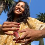 Greta Onieogou Instagram - #essiepartner still very much in my daisy jones era, and stoked to be celebrating national nail polish day today with @essie new gel couture collection, “fashion freedom”! it’s gonna be cowboy boots and groovy long-wear nails all summer long over here folks 💅🏾🤠 @cvs_beauty