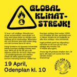 Greta Thunberg Instagram – GLOBAL CLIMATE STRIKE!

In less than two weeks, we will again go out in a global climate strike! In Stockholm we meet up at 10AM on Odenplan for a march, followed by a program filled with speeches and music. We need YOU to show up and demand #ClimateJusticeNow with us!! See you there✊🔥🌏

Follow @fridaysforfuture.stockholm and @fridaysforfuture.swe for more information, and look up your local and national FFF group to find out more about where you can join or help organise a strike!

GLOBAL KLIMATSTREJK!

Om mindre än två veckor går vi återigen ut i en global klimatstrejk! I Stockholm träffas vi kl 10 på Odenplan för en marsch, följt av ett program fyllt med tal och musik. Vi behöver att just DU går med och drar med dina vänner till strejken för att kräva klimaträttvisa med oss!! Vi ses där✊🔥🌏

Följ @fridaysforfuture.stockholm och @fridaysforfuture.swe för mer information, och kolla upp din lokala och nationella FFF-grupp för att få veta mer om var du kan gå med eller hjälpa till att organisera en strejk!

#FridaysForFuture #ClimateStrike #Klimatstrejk #SchoolStrike4Climate #PeopleNotProfit #TomorrowIsTooLate #NoMoreEmptyPromises