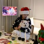 Gyeongree Instagram - ⋆⁺₊⋆행복으로 가득찬 멜크 입니다🐶🎄☃️🤍 (깜순ㅇㅏ 너무 폭 안긴거 아니야?(•̥̥̥⌓•̥̥̥) 엥 내가낳았나 🤣)