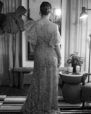 Haley Lu Richardson Instagram - this dress was custom made for me 🥹

thank you @rodarte & @seanknight