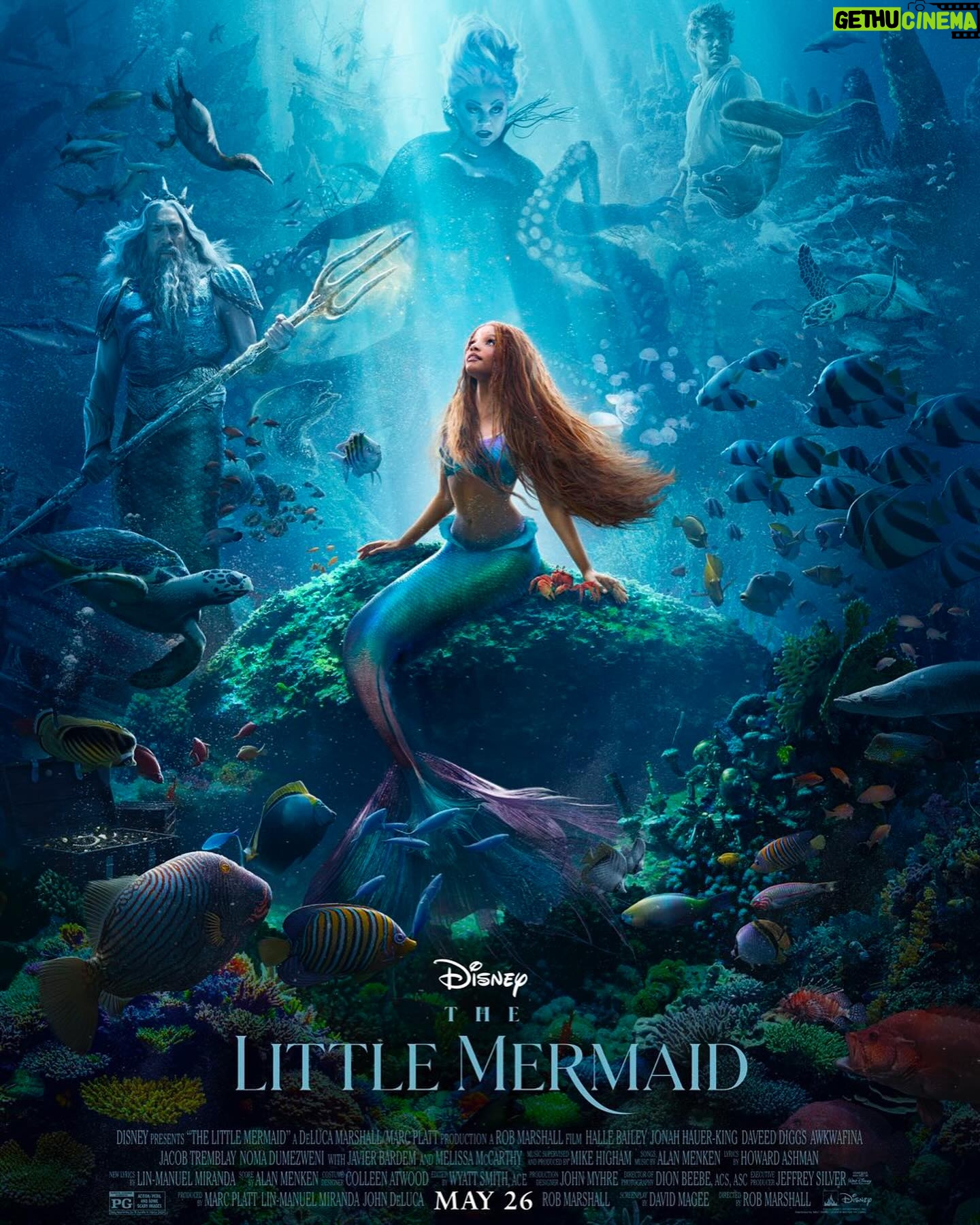 Halle Bailey Instagram - happy one year anniversary to the movie that changed my life 🥹💘