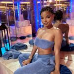 Halle Bailey Instagram – today 🤍🩵✨
