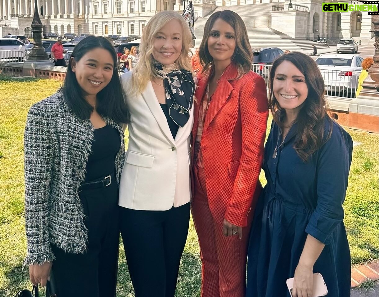 Halle Berry Instagram - This Is Serious! MENOPAUSE impacts every woman, and it’s time to TALK ABOUT IT! I’m furious with those who claim this isn’t a serious issue that deserves our attention. Millions of women have suffered in silence for decades, but knowledge about how to manage menopause gives women control over their current and future well-being. This natural transition is critical, especially for a woman’s brain and heart health. Today I joined a group of powerhouse women senators as we announced the “Advancing Menopause Care and Mid-Life Women’s Health Act.” We’re dedicated to rē • spinning the narrative around menopause because women are worth it! I am loudly advocating for all women to have access to more support, menopausal research, and expansive healthcare options. Head over to the link in my bio and call your Senators and Representatives to tell them that you support this essential bill… NOW is the time! Bill co-sponsors pictured above: Sen. Patty Murray Sen. Lisa Murkowski Sen. Tammy Baldwin Sen. Shelly Moore Capito Sen. Amy Klobuchar Sen. Maggie Hassan Sen. Kirsten Gillibrand Sen. Debbie Stabenow Co-sponsors not in attendance: Sen. Susan Collins (Co-lead) Sen. Tina Smith Sen. Catherine Cortez Masto Sen. Jackie Rosen Sen. Mazie Hirono Sen. Jeanne Shaheen Sen. Maria Cantwell Sen. Tammy Duckworth Sen. Krysten Sinema