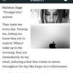 Halston Sage Instagram - Wrote a piece for @variety. Hope everyone is staying safe and healthy- link in bio!
