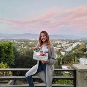 Halston Sage Instagram - The List is officially wrapped! I feel very lucky to have been surrounded by a cast and crew who all put so much heart into this movie. I’m laughing just thinking about the last 4 weeks of filming. I can’t wait for everyone to see it! #thelistthemovie