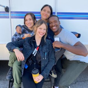 Halston Sage Instagram - BTS from The List! Available now on Amazon!