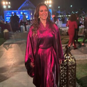 Hanan Motawie Instagram - سعدت بإحتفالية قناة النهار ووشوشة واشكرهم لحفاوتهم لمسلسل وعود سخية و سره الباتع 
Special thanks
Hair : @mostfadahab
Makeup: @samehhanafy 
Dress & Styling by : @yakancy 
كل الحب والتقدير ودائما رمضان يجمعنا❤️