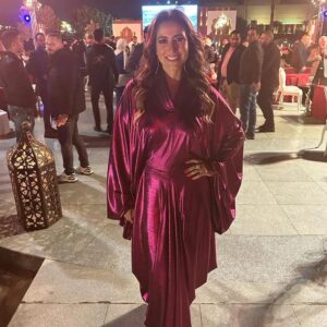 Hanan Motawie Instagram - سعدت بإحتفالية قناة النهار ووشوشة واشكرهم لحفاوتهم لمسلسل وعود سخية و سره الباتع 
Special thanks
Hair : @mostfadahab
Makeup: @samehhanafy 
Dress & Styling by : @yakancy 
كل الحب والتقدير ودائما رمضان يجمعنا❤️