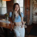 Hannah Colin Instagram - brunettes have more fun. 🩵 #hannahgracecolin #newalbany #weekend #explorepage #viral #saturday #beyou #selflove #kindnesswinshgc #thebestisyettocome