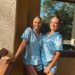 Hannah Colin Instagram - pj party?! 🩵 #hannahgracecolin #explorepage #pj #worlds #tvdc #florida #viral #dance #thebestisyettocome #twins