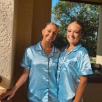 Hannah Colin Instagram - pj party?! 🩵 #hannahgracecolin #explorepage #pj #worlds #tvdc #florida #viral #dance #thebestisyettocome #twins