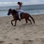 Hannah Ferguson Instagram – Saved a cowboy and rode a horse 😛 my kinda element ❤️🐎🏝