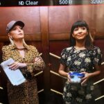 Hannah Simone Instagram - Behind the scenes Not Dead Yet fashion dump. All cute outfits provided the by legends that are @michellecolecostumedesign and @svhudson 👗 ❤️ swipe thru to see the team and also a video of me doing weird things that break Angela in a scene 😂