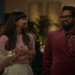 Hannah Simone Instagram - Behind the scenes Not Dead Yet fashion dump. All cute outfits provided the by legends that are @michellecolecostumedesign and @svhudson 👗 ❤️ swipe thru to see the team and also a video of me doing weird things that break Angela in a scene 😂