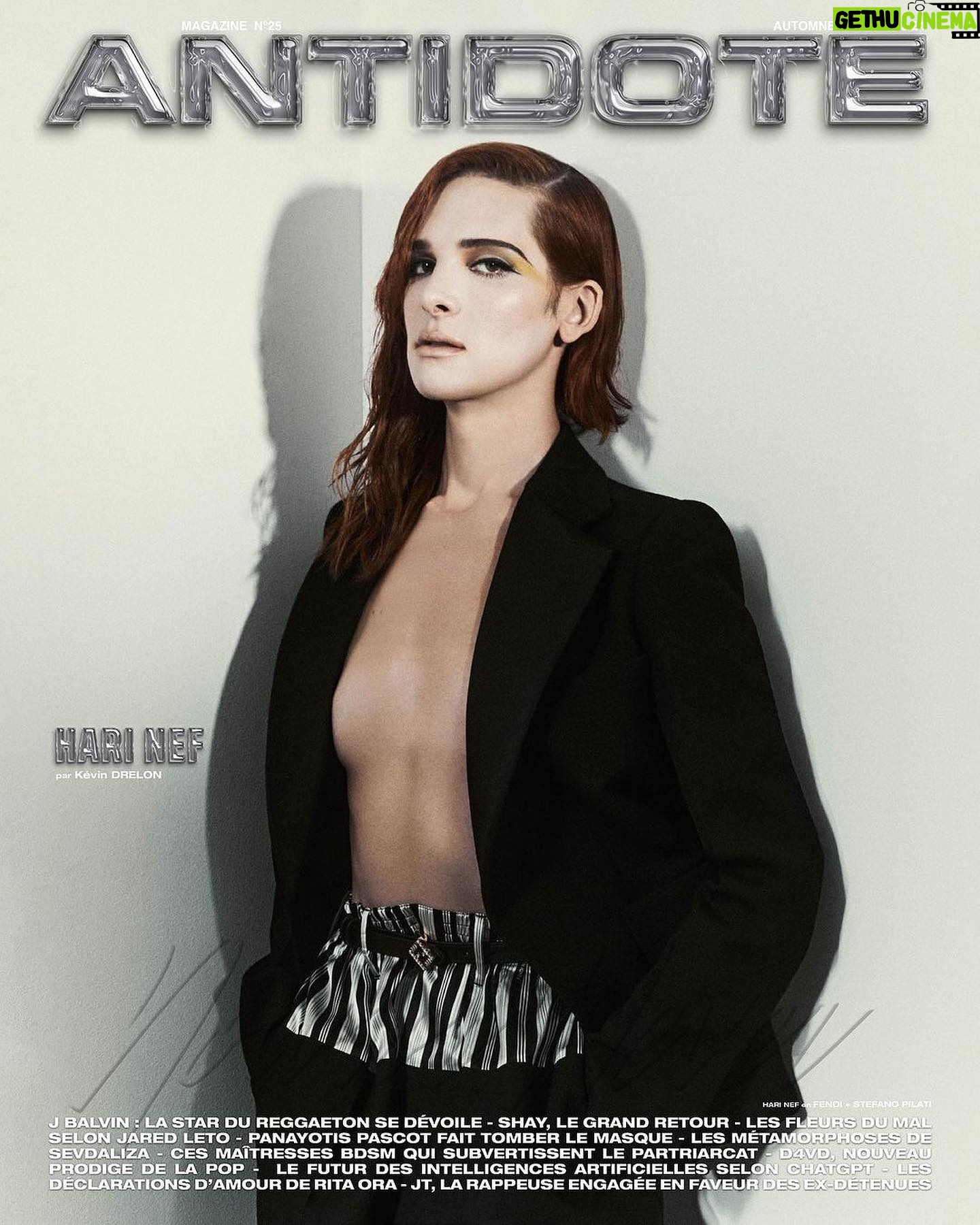 Hari Nef Instagram - magazine antidote: the now or never issue featuring fendi x stefano pilati photographed by kevin drelon styled by yann weber with hair by kevin roux and makeup by andrey sebaoun stefano is soulful and kind, your favorite designer's favorite designer—a man who is deeply concerned with the wellness of his loved ones, as well as with fabric and silhouette in general. thank god for designers