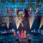 Harshdeep Kaur Instagram – The stage was set, the lights were bright, and the audience was filled with music enthusiasts! 

A night filled with music, harmony, magical voices of living legends, it was an absolute honour to share stage with the iconic @kaushiki_sings ji, @prachee_shah_paandya & @arunasairam.carnaticmusic ji✨

Mile Sur mera tumhara echoed through The Grand Theatre as the audience sang along with us! 

Thank you nmacc for the unforgettable experience, it felt surreal to perform here.
Also can’t help but mention Nita ji’s brainchild, The Grand Theatre, NMACC, Hands down to the details behind creating this exceptionally out of this world venue, from aesthetics to acoustics it’s unmatched!

#HarshdeepKaurLive #NMACC #RememberingTheDivas