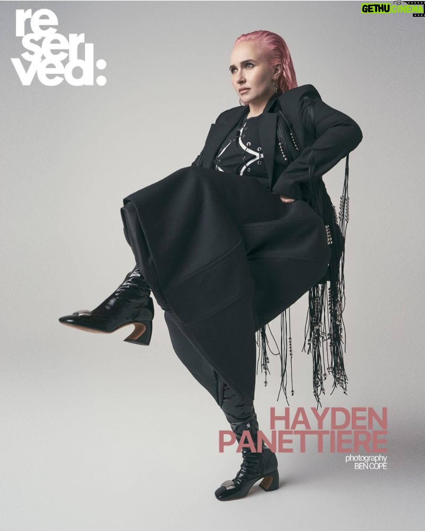 Hayden Panettiere - 31.1K Likes - Had an epic time shooting for @reservedmagazine! So many sick outfits especially the green @amiri pants and white @amiri sneaks! Written by Delaney Willet | @dpwillet Photographed by Ben Cope | @ben_cope Styled by Luca Kingston | @lucakingston Hair: Rena Calhoun | @rena.calhoun @virtuelabs @aframe_agency Makeup: Vittorio Masecchia | @vittoriomasecchia at @opusbeauty Produced by BJ Panda Bear | @bjpandabear Outfits: Pink Top @tako__mek__ Looney Tunes Jacket X L3DE Marzo @13demarzo_official Blazer: @janashia_ Tan Jacket: @31philliplim Pink Suit: @argent Jewelry: @davidyurman , Michael Dawkins and @marco_bicego