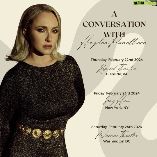 Hayden Panettiere - 14.2K Likes - Hey everyone! I’d love for you to come join me live on these dates. It’ll be fun! Hope to see you all there!!!! 🫶🏼