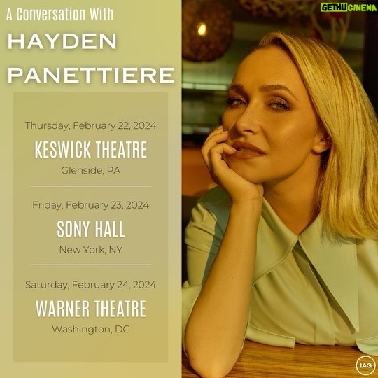 Hayden Panettiere - 11.6K Likes - Come chat with me LIVE on February 22nd, 23rd and 24th at these 3 locations! Can’t wait to see you there 😊❤️❤️❤️