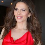 Hayley Atwell Instagram - Passion fashion 💃🏻 Thank you to this stellar team @delcoreofficial styling @rosefordestudio hair @dayaruci makeup @naokoscintu shoes @aquazzura See you at the movies!!! 👠❤️‍🔥