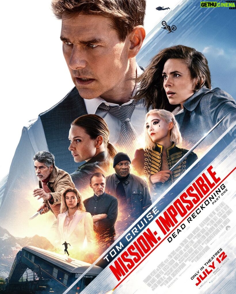 Hayley Atwell Instagram - This is their most dangerous mission yet. Here's the official poster for #MissionImpossible - Dead Reckoning Part One. Only in theatres July 12.