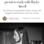 Hayley Atwell Instagram - A more in-depth discussion on the powers and nuances of aesthetic storytelling 🤍🤍 Thank you @harpersbazaarus and @jessicaeldavis