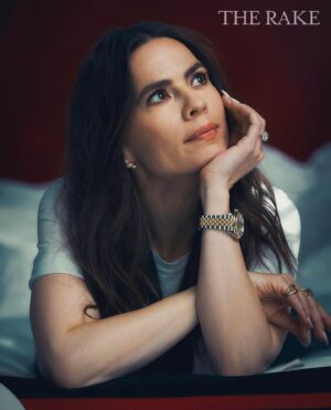 Hayley Atwell Instagram - Thank you for your thoughtful questions  @therake and your kind words… 🌷🌷🌷 Photography @kimlangstudio  Fashion Direction @gracegilfeather  Styled by @_elenagarcia  Hair @dayaruci  Makeup @jennycoombsmakeup