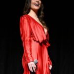 Hayley Atwell Instagram - Off to the karaoke booth by the looks of it… and painting Sydney RED. What. A. Night. Thank you glam team @rosefordestudio Dress @congtriofficial Shoes @giuseppezanotti Jewels @piaget Hair @dayaruci Makeup @naokoscintu See you at the movies 🍿 🎥 💃🏻 @missionimpossible #missionworldtour