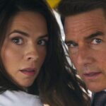 Hayley Atwell Instagram - Anyone fancy a lift with these two? Buckle up, buttercup! @missionimpossible #missionworldtour #Graceunderfire July 12th 🔥
