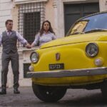 Hayley Atwell Instagram - Anyone fancy a lift with these two? Buckle up, buttercup! @missionimpossible #missionworldtour #Graceunderfire July 12th 🔥
