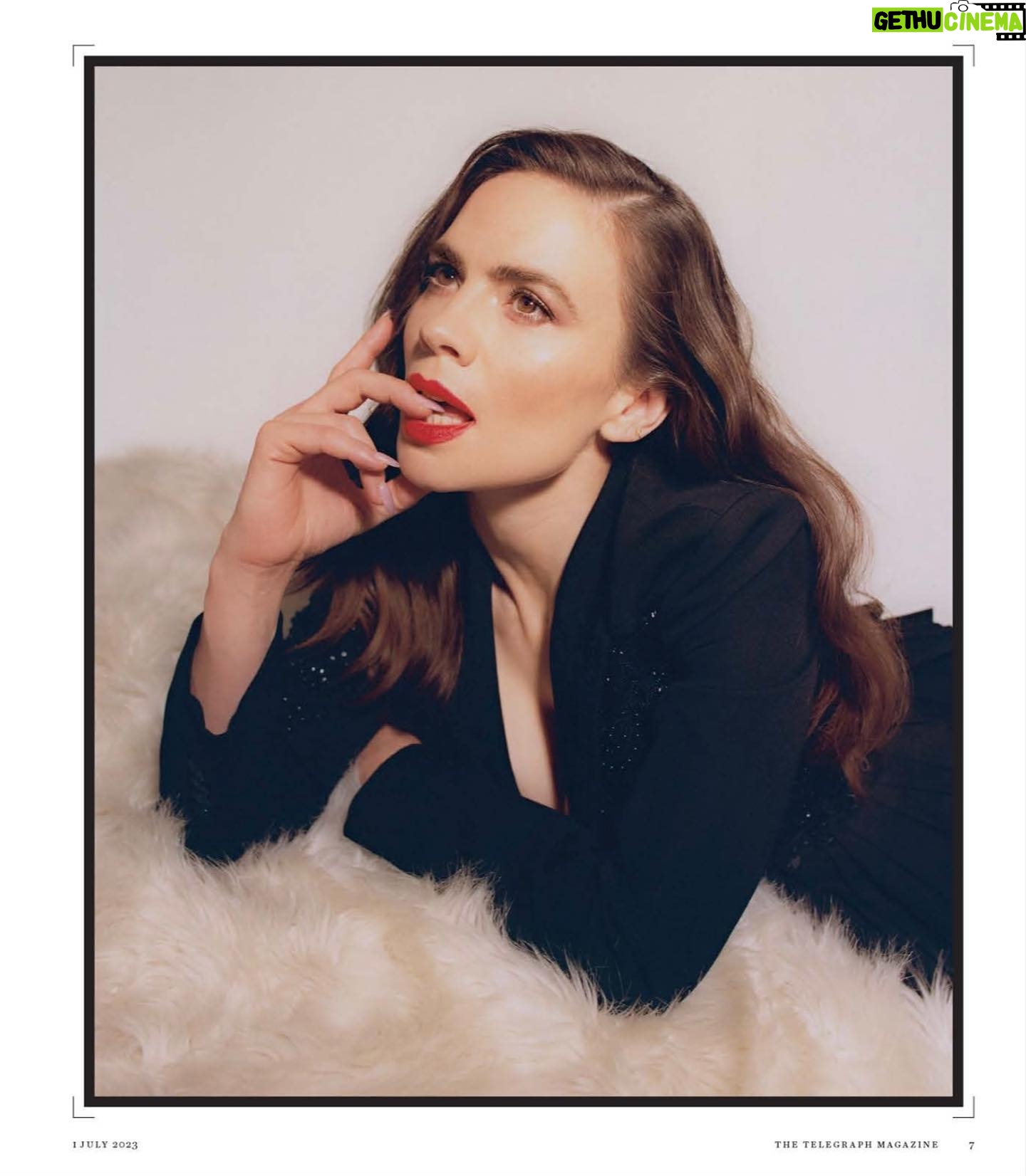 Hayley Atwell Instagram - The Telegraph Magazine- Shot by @holliefernando Styled by @tonastell Makeup by @sarahillmakeup Hair by @davidebarbieri_
