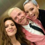 Hayley Atwell Instagram - A triptych of triumph… working with these two talented beauts has been a rollicking ride. @simonpegg @pom.klementieff @missionimpossible #missionworldtour