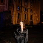 Hayley Atwell Instagram - Quite the dramatic flare here. The event: @garrard wearing their iconic meteorite Wings collection while draped in @givenchy. The setting: The Tower of London, home of an exceptional codpiece, amongst its unparalleled history. Highlight of the evening: getting locked in the Tower during the Ceremony of the Keys, a nightly ritual, unbroken in 785 years. My court jesters and ladies in waiting: @rosefordestudio @jennycoombsmakeup @bjornkrischker