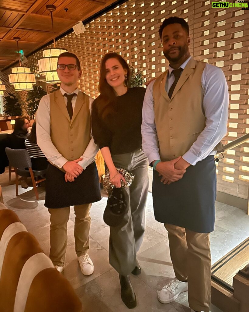 Hayley Atwell Instagram - That was delicious… treated my brilliant work team and agent extraordinaire to a New Year’s dinner at @lavolondon Thank you to the lovely and attentive staff and that outrageous menu of delights. 😋
