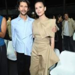 Hayley Atwell Instagram - British theatre comes to @jw_anderson london fashion week show… Ben Whishaw and Sophie Okonedo are two of our great stage talents. Their work continues to inspire and move me. @rosefordestudio @wendyrowe @stefanbertin 💫 picture credit: Jed Cullen/Dave Benett/Getty