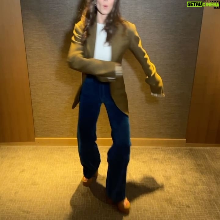 Hayley Atwell Instagram - Hallway madness. We’re all delirious with jet lag but we’re also thrilled to be in Sydney! #missionworldtour @missionimpossible @toryburch @wandler @jessica_mccormack Styling @rosefordestudio Hair @dayaruci Make-up @naokoscintu Jet lag madness: model’s own