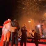 Hayley Atwell Instagram - Quite the view 🎇🎇 @tomcruise @pom.klementieff @simonpegg