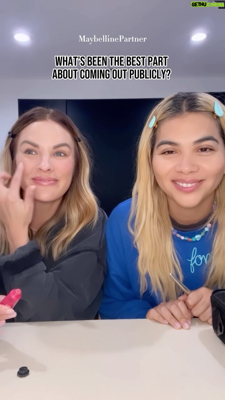 Hayley Kiyoko Instagram - I had so much fun getting ready for Pride and talking about our love 🥰 we are always on the go so it was really special to get to do this together with @maybelline #maybellinepartner #ad