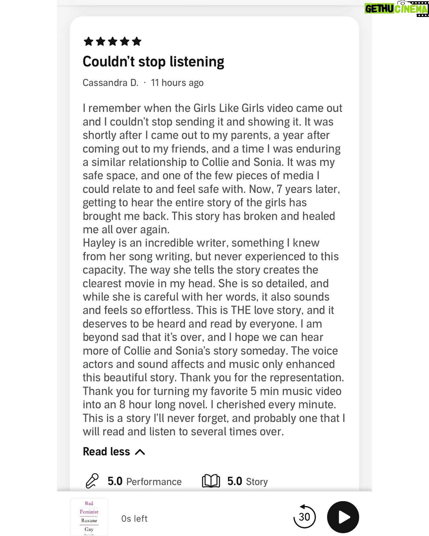 Hayley Kiyoko Instagram - I would love to know… where were YOU when you first saw/heard Girls Like Girls? 👯♀️🌈 Also thank you for sharing all of your reactions and thoughts on the novel with me! I love seeing all of your aesthetic book pics🥰Here are some that I’ve come across that have made me so 🥹🥹and pls keep tagging me! I love seeing them. GLG stayed on the NYT bestseller list for a second week! Thank you thank you thank you from the bottom of my heart. I love you so much. Hope you have a wonderful weekend 😘🥹🥹