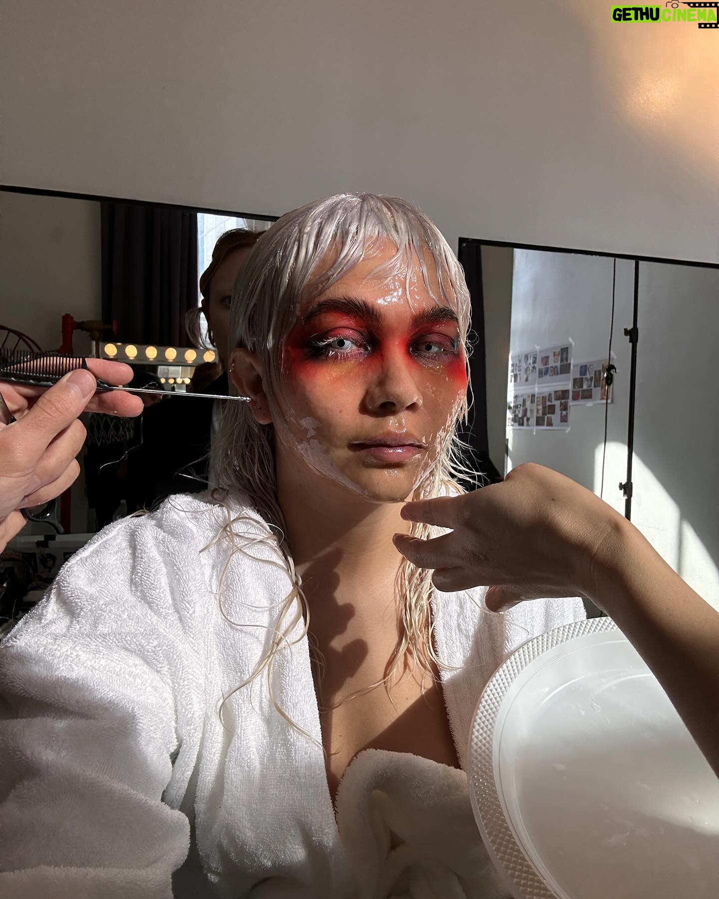Hayley Kiyoko Instagram - The @ceromagazine cover shoot was one of the most ambitious shoots I’ve been a part of. I normally like to present as just ‘me’ but this was such an exciting challenge to transform and completely surrender to the process. To just be a muse. 5 looks with showers in between to reset. Glitter, gel, diamonds. The artists behind this shoot were amazing. 🩵 By @michaelmichelleee Photography by @nedrogers Styling by @levymelissa Art direction by @graphicservicesnyc Hair by @errolkaradag Makeup by jennasaisquoii for @patmcgrathreal Nails by Rebecca Crouch Production by @prodn_artandcommerce Editor-in-chief: @jonathanshia Creative direction: @graphicservicesnyc Fashion director: @levymelissa Assistant editor: @michaelmtthws