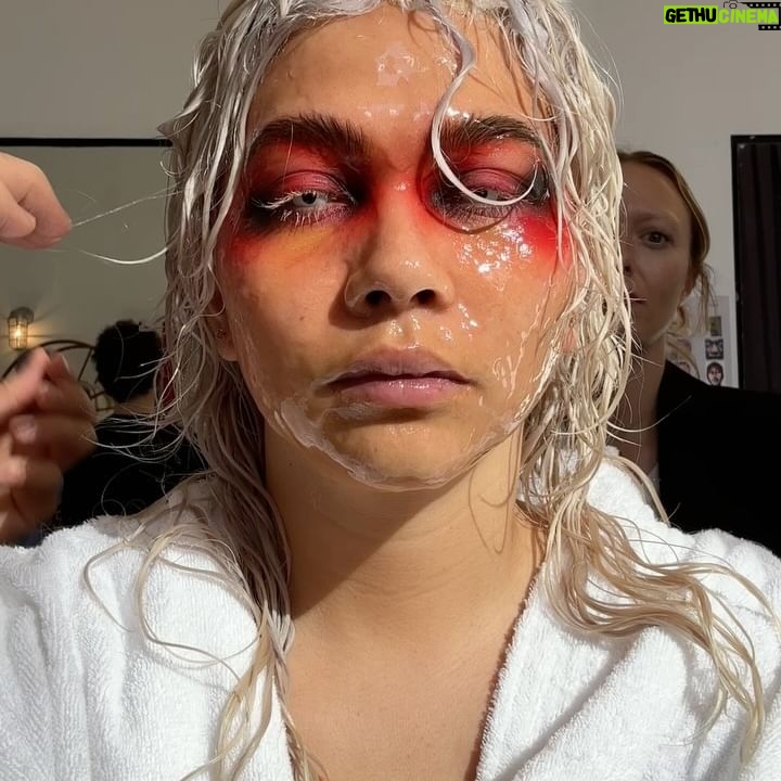 Hayley Kiyoko Instagram - The @ceromagazine cover shoot was one of the most ambitious shoots I’ve been a part of. I normally like to present as just ‘me’ but this was such an exciting challenge to transform and completely surrender to the process. To just be a muse. 5 looks with showers in between to reset. Glitter, gel, diamonds. The artists behind this shoot were amazing. 🩵 By @michaelmichelleee Photography by @nedrogers Styling by @levymelissa Art direction by @graphicservicesnyc Hair by @errolkaradag Makeup by jennasaisquoii for @patmcgrathreal Nails by Rebecca Crouch Production by @prodn_artandcommerce Editor-in-chief: @jonathanshia Creative direction: @graphicservicesnyc Fashion director: @levymelissa Assistant editor: @michaelmtthws